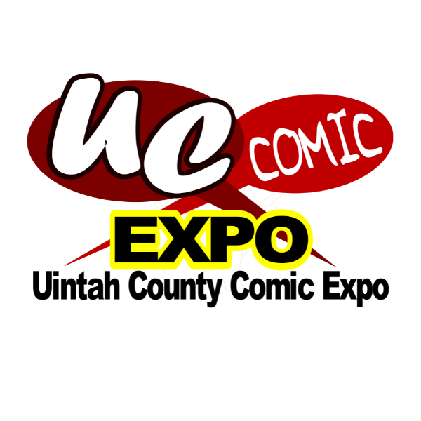 UC Comic Expo label in dark red, red, yellow and black. 