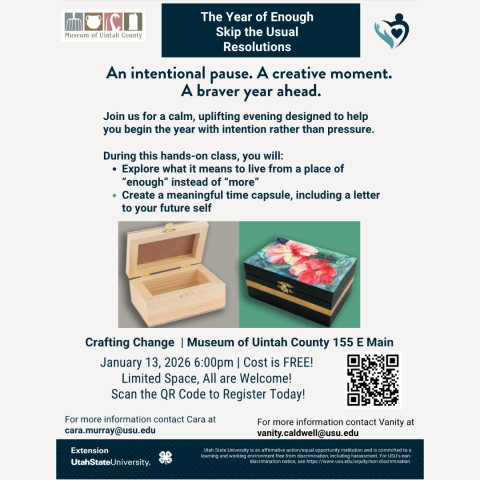 Flyer with details for event.