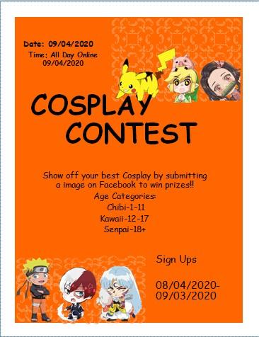 Cosplay contest information