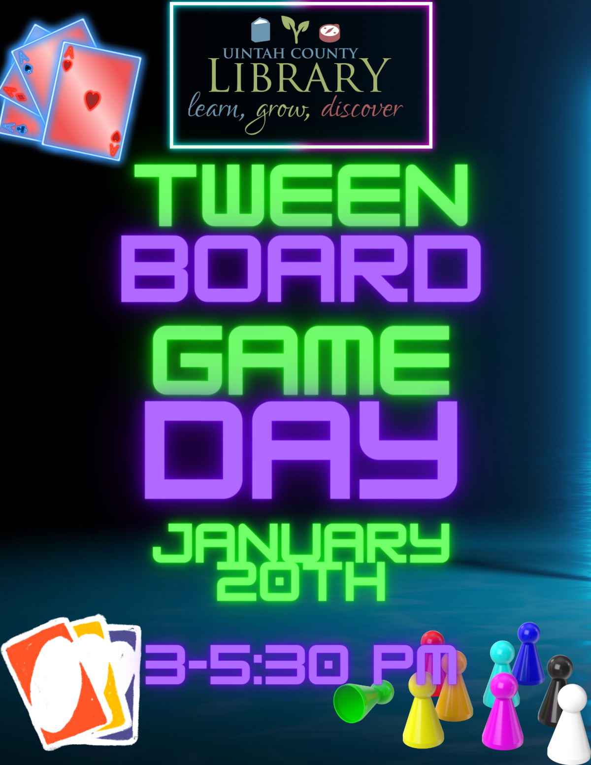 Tween Board Game Day | January 20th | 3-5:30pm